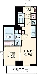 東武伊勢崎線 曳舟駅 徒歩8分の賃貸マンション 7階1LDKの間取り