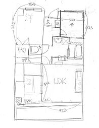 JR横浜線 相模原駅 徒歩8分の賃貸マンション 3LDKの間取り