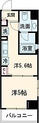 東急池上線 長原駅 徒歩3分の賃貸マンション 3階1DKの間取り
