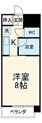メゾンド・ポプラ 1Kの間取図画像