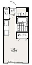 コーポエンジュ3 ワンルームの間取図画像