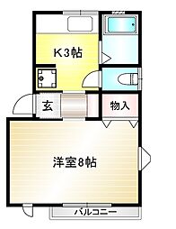 間取図画像 1K