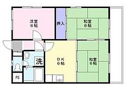 名鉄名古屋本線 知立駅 徒歩7分の賃貸マンション 1階3DKの間取り