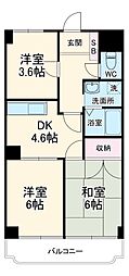 JR横浜線 橋本駅 バス12分 内出下車 徒歩1分の賃貸マンション 1階3DKの間取り