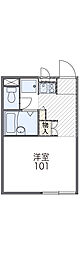 レオパレス向台 1Kの間取図画像