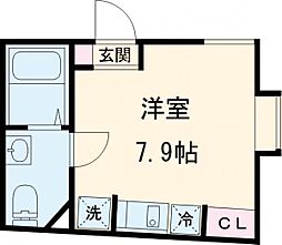 ＣＡＳＡ　ＯＴＳＵＫＡ 3階ワンルームの間取り