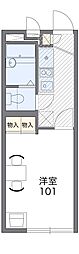 レオパレスコザカ8 1Kの間取図画像