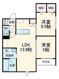 間取図画像 2LDK
