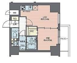間取図画像 1LDK