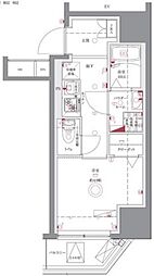 AZEST武蔵小杉 7階1Kの間取り