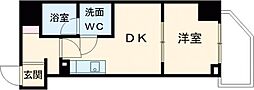 TRADIS錦糸町 4階1DKの間取り