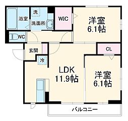 間取図画像 2LDK