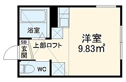 プライムテラス小田急相模原IＡ棟 1階1Kの間取り