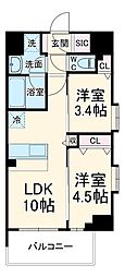 スプランディッドIX 2LDKの間取図画像
