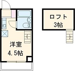 ノーブルヒルズ 3階ワンルームの間取り