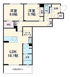 間取図画像 2LDK