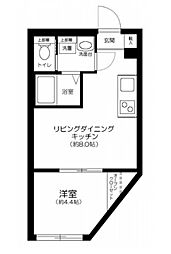 Residence 南千住 3階1LDKの間取り