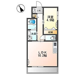 スレッド　（日高市上鹿山マンション新築工事） 3階1LDKの間取り