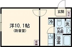 CASA RASICLAS Itabashi-Oyama 5階1Kの間取り