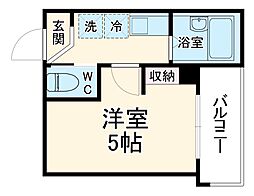 JR京浜東北・根岸線 南浦和駅 徒歩17分の賃貸アパート 1階1Kの間取り