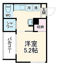 JR京浜東北・根岸線 南浦和駅 徒歩17分の賃貸アパート 2階1Kの間取り
