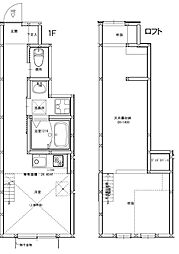 ＣＩＫ24 1階ワンルームの間取り