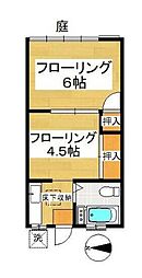 Ｋ−ＦＬＡＴ（三宿） 1階2Kの間取り