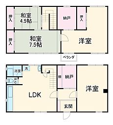西窪町斉藤邸 1階4SLDKの間取り