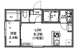 ＫＥＩＡＩ　ＲＥＳＩＤＥＮＣＥ　清瀬 3階1LDKの間取り