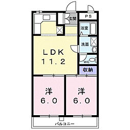 間取図画像 2LDK