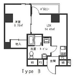 ＧＲＡＣＥ　ＨＩＬＬ　Ａｋｅｂｏｎｏ 5階1LDKの間取り