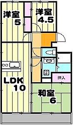 エータイマンション 3LDKの間取図画像