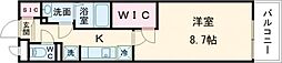 リブリ・Grande VII 1階1Kの間取り