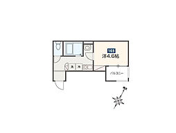 MOMO HOUSE東村山 1階1Kの間取り