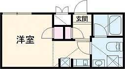 プティレスト中板橋 5階ワンルームの間取り