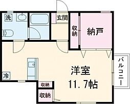 ＡＬＶＥＲ代田橋 2階ワンルームの間取り
