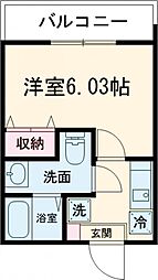 NSGATE光が丘 2階1Kの間取り