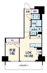 リーフシティ市川　ザ・レジデンス 7階1LDKの間取り