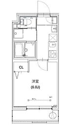レジデンス関町北 3階1Kの間取り