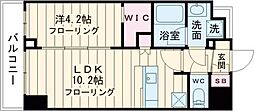 ステージグランデときわ台アジールコート 7階1LDKの間取り