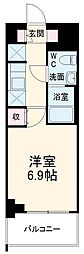Ｓ−ＲＥＳＩＤＥＮＣＥ松戸ｂｅｎｅ 3階1Kの間取り