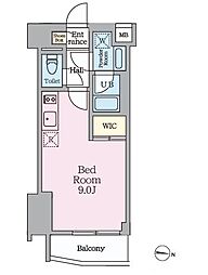 HY’s MINOWA II 2階ワンルームの間取り