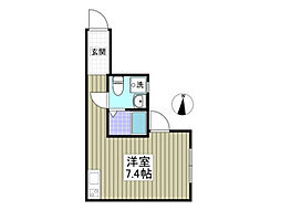 興野2丁目新築アパート 1階1Kの間取り