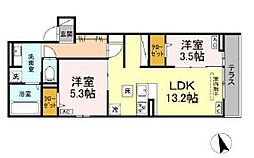 間取図画像 2LDK