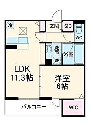 fortuna duo 1階1LDKの間取り