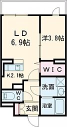 間取図画像 1LDK
