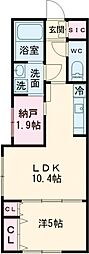 ＣＯＣＯＣＵＢＥ　ＧＲＡＮＤＥ学芸大学 4階1SLDKの間取り
