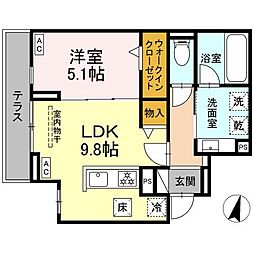 間取図画像 1LDK