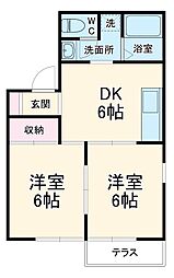 間取図画像 2DK