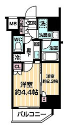 ＡＲＣＯＢＡＬＥＮＯ ＭＩＮＡＭＩＳＥＮＪＵ 3階2Kの間取り